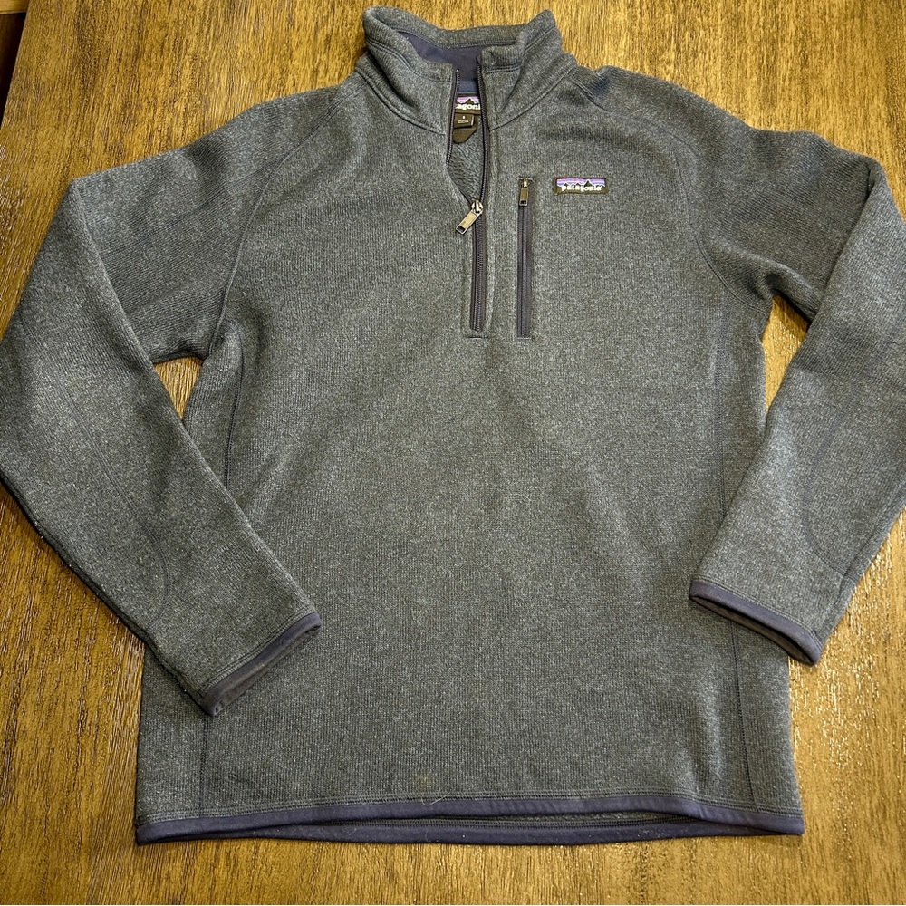Patagonia Men’s Better 1/4 Zip Fleece Pullover 
Navy Blue Size Small